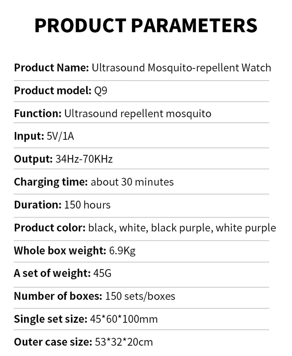 BuzzGuard Pro: Ultrasound Mosquito Repellent Bracelet