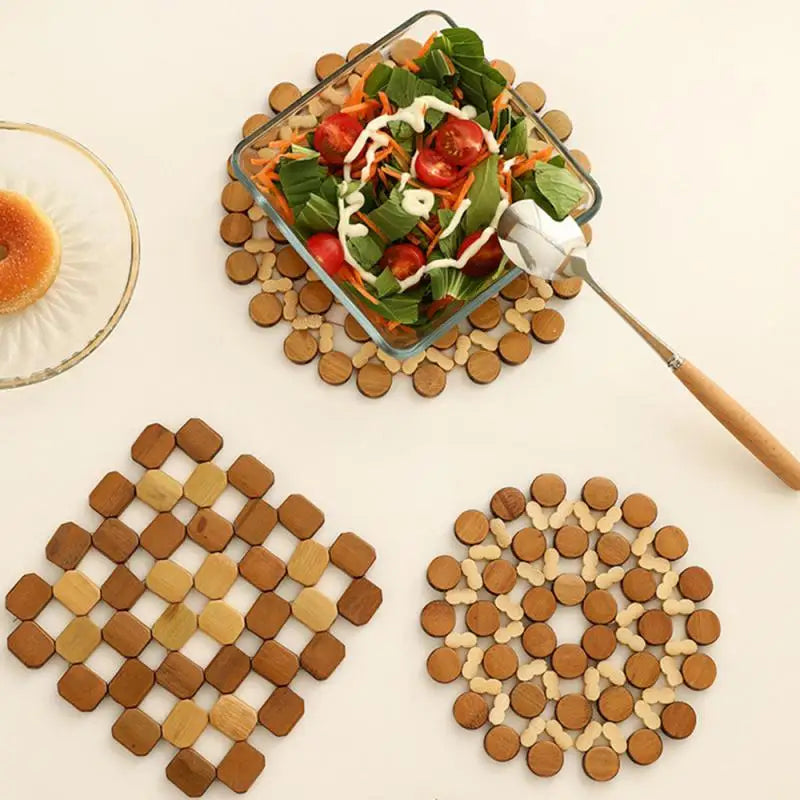 BambooHarmony: Heat Insulation Table Mat