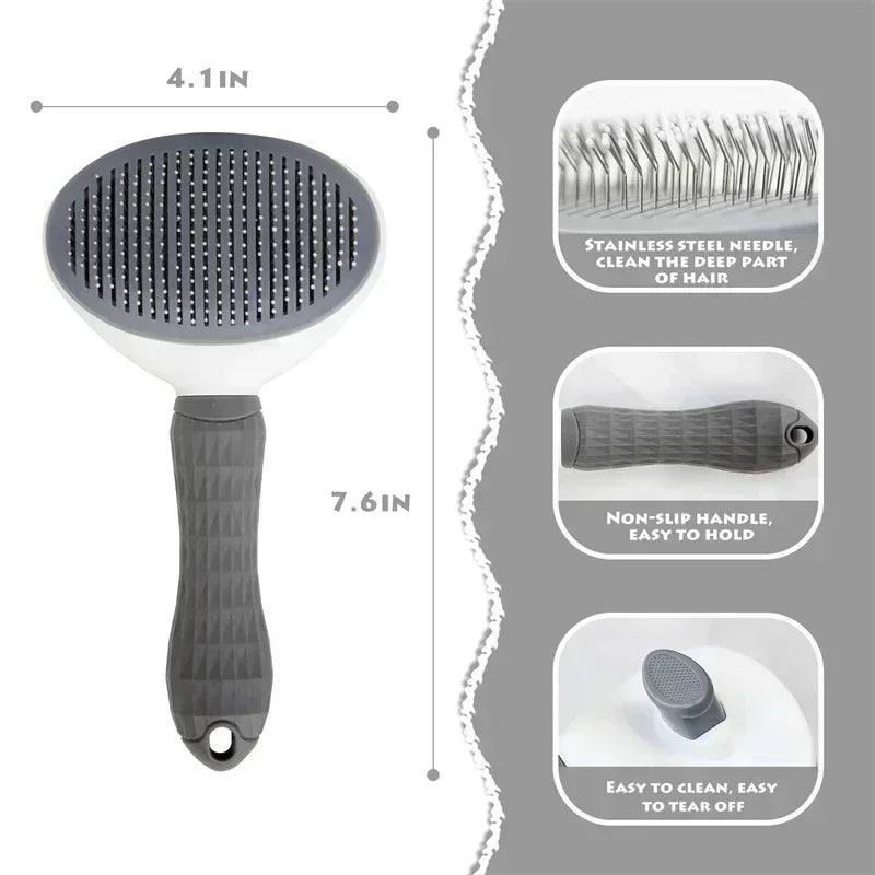 FurEase: Non-slip Pet Grooming Brush