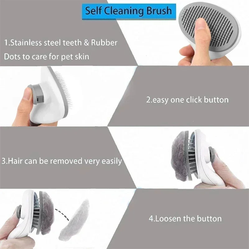 FurEase: Non-slip Pet Grooming Brush