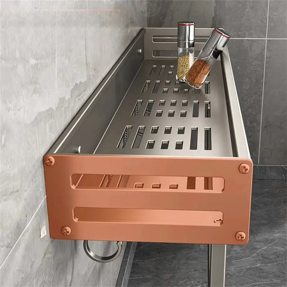 SpiceSaver: Wall-Mounted Aluminum Rack