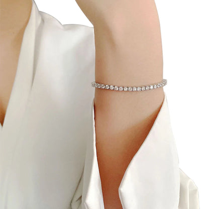 BrillianceLine: Moissanite Tennis Bracelet in S925 Sterling Silver