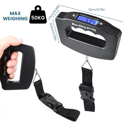 TravelWeight Pro: Portable Digital Luggage Scale 50Kg