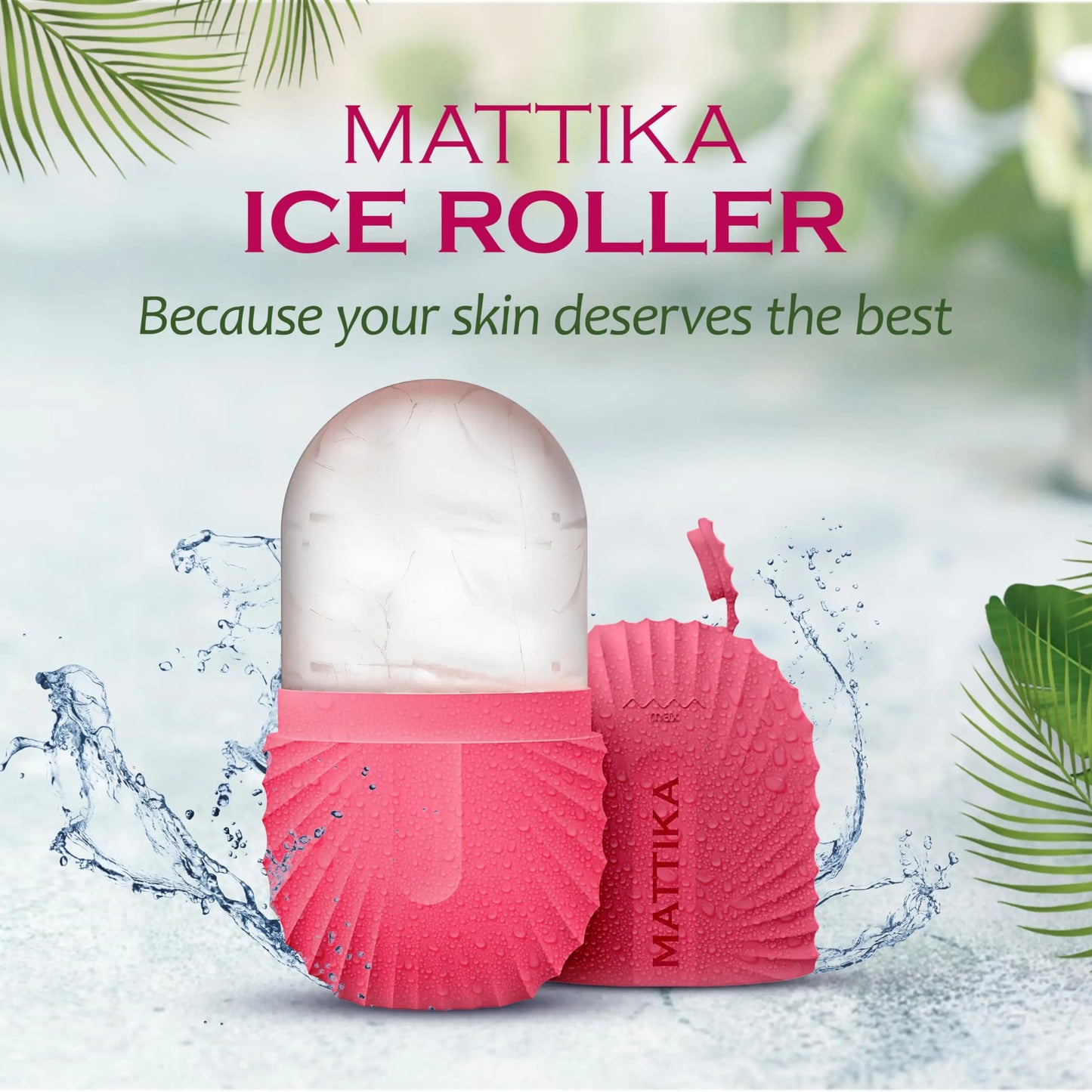 FrostGlow: Silicone Ice Roller & Face Massager