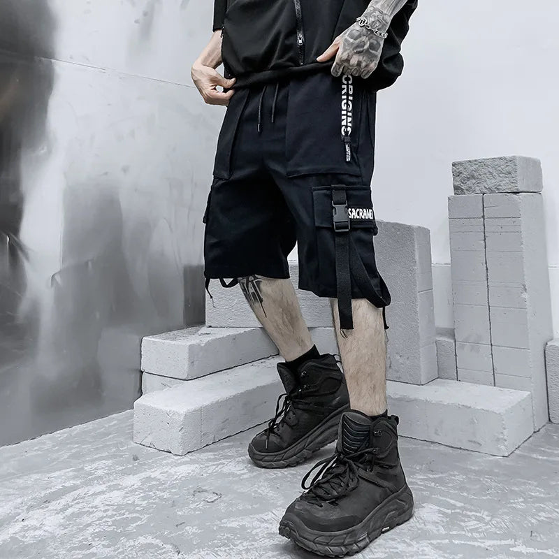 Summer Hip Hop Cargo Shorts: Japanese Korean y2k Punk Style