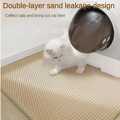 PurrfectClean: Double-Layer Cat Litter Mat