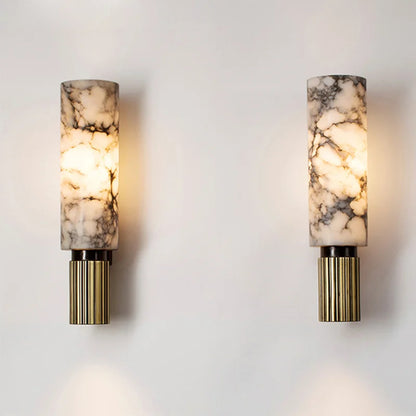 VintageGlow: Luxury Marble LED Lamp