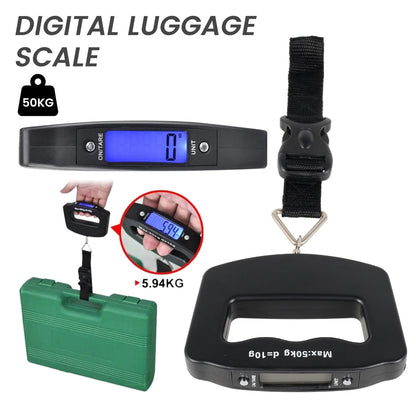 TravelWeight Pro: Portable Digital Luggage Scale 50Kg