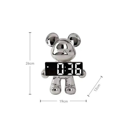 EleganceBear: Luxury Clock Decor