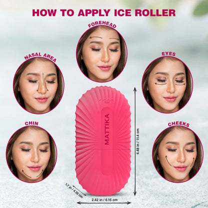 FrostGlow: Silicone Ice Roller & Face Massager