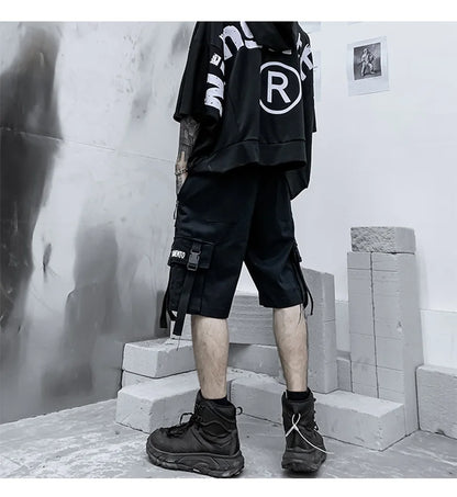 Summer Hip Hop Cargo Shorts: Japanese Korean y2k Punk Style