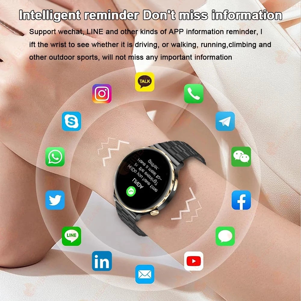 LuxePulse: GPS Fitness & Voice Call Smartwatch