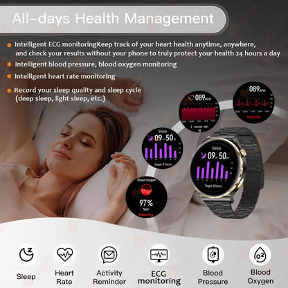 LuxePulse: GPS Fitness & Voice Call Smartwatch