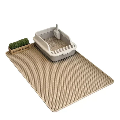 PurrfectClean: Double-Layer Cat Litter Mat